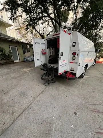 Magnet Plumbing service vehicle on-site for Faucet Repair in Coral Gables